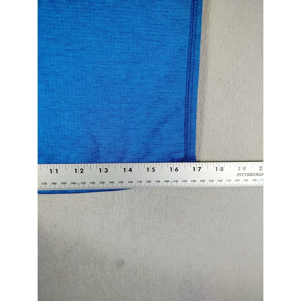 Gerry Shirt Youth M 10/12 Blue Long Sleeve Thermal Crew Neck Activewear